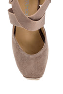 Women's Leather Suede Detailed Espadrilles | Derimod Women's Leather Suede Detailed Espadrilles | Derimod