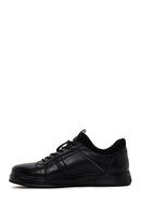 Men's Black Lace-up Leather Sneaker | Derimod Men's Black Lace-up Leather Sneaker | Derimod