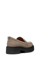 Geox Kadın Vizon Spherica Ec7 Süet Deri Maskülen Loafer | Derimod Geox Kadın Vizon Spherica Ec7 Süet Deri Maskülen Loafer | Derimod