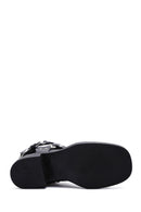 Women's Black Leather Buckle Boots | Derimod Women's Black Leather Buckle Boots | Derimod