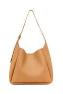 Woman Beige Classic Shoulder Bag | Derimod Woman Beige Classic Shoulder Bag | Derimod