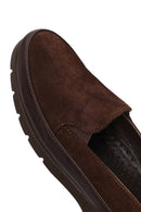 Kadın Kahverengi Süet Deri Konfor Loafer | Derimod Kadın Kahverengi Süet Deri Konfor Loafer | Derimod