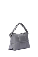 Women's Gray Quilted Crossbody Bag | Derimod Women's Gray Quilted Crossbody Bag | Derimod
