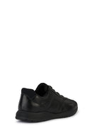 Geox Erkek Siyah Spherica Ec2 Bağcıklı Deri Sneaker | Derimod Geox Erkek Siyah Spherica Ec2 Bağcıklı Deri Sneaker | Derimod