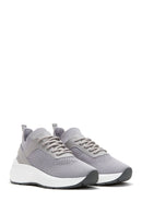 Kadın Gri Kalın Tabanlı Kumaş Sneaker | Derimod Kadın Gri Kalın Tabanlı Kumaş Sneaker | Derimod