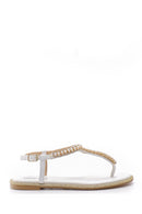 Women's Pearl Detailed Sandals | Derimod Women's Pearl Detailed Sandals | Derimod