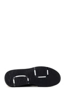 Erkek Siyah Bağcıklı Deri Sneaker | Derimod Erkek Siyah Bağcıklı Deri Sneaker | Derimod