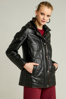 Sharon Kadın Deri Ceket | Derimod Sharon Kadın Deri Ceket | Derimod