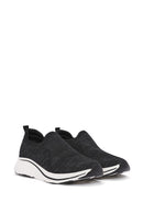 Derimod Zero Women's Black Thick Soled Fabric Sneaker | Derimod Derimod Zero Women's Black Thick Soled Fabric Sneaker | Derimod