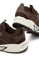 Male Brown Lace-Up Thick-Soled Leather Sneaker | Derimod Male Brown Lace-Up Thick-Soled Leather Sneaker | Derimod