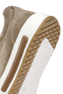 Men's Mink Thick Sole Lace-up Suede Leather Sneaker | Derimod Men's Mink Thick Sole Lace-up Suede Leather Sneaker | Derimod