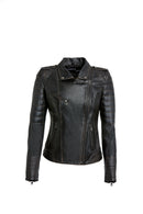 Carmina - X Kadın Deri Ceket | Derimod Carmina - X Kadın Deri Ceket | Derimod