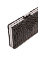 Kadın Siyah Uzun Askılı Taşlı Mini Portföy Çanta | Derimod Kadın Siyah Uzun Askılı Taşlı Mini Portföy Çanta | Derimod