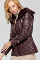 Kimberly Kadın Deri Ceket | Derimod Kimberly Kadın Deri Ceket | Derimod