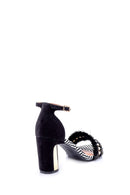 Women's Suede Metal Heel Detailed Shoes | Derimod Women's Suede Metal Heel Detailed Shoes | Derimod