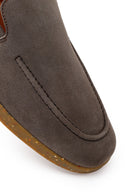 Erkek Vizon Süet Deri Loafer | Derimod Erkek Vizon Süet Deri Loafer | Derimod