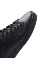 Male Black Lace-Up Leather Sneaker | Derimod Male Black Lace-Up Leather Sneaker | Derimod
