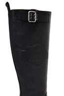 Harley Davidson Women's Black Trouble Zippered Leather Boots | Derimod Harley Davidson Women's Black Trouble Zippered Leather Boots | Derimod