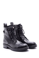 Women's Lace-Up Leather Boots | Derimod Women's Lace-Up Leather Boots | Derimod