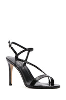 Women's Black Ankle Strap Thin Heel Sandals | Derimod Women's Black Ankle Strap Thin Heel Sandals | Derimod