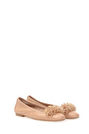 Boncuk Detaylı Kadın Deri Babet | Derimod Boncuk Detaylı Kadın Deri Babet | Derimod