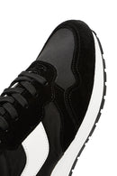 Erkek Siyah Bağcıklı Deri Sneaker | Derimod Erkek Siyah Bağcıklı Deri Sneaker | Derimod