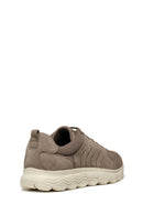 Geox Erkek Vizon Spherica Bağcıklı Deri Sneaker | Derimod Geox Erkek Vizon Spherica Bağcıklı Deri Sneaker | Derimod