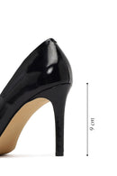 Kadın Siyah İnce Topuklu Deri Stiletto | Derimod Kadın Siyah İnce Topuklu Deri Stiletto | Derimod