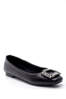 Kadın Deri Taşlı Babet | Derimod Kadın Deri Taşlı Babet | Derimod