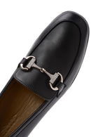 Women's Black Buckle Detailed Leather Masculine Loafer | Derimod Women's Black Buckle Detailed Leather Masculine Loafer | Derimod
