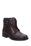 Soft Leather Zippered Men's Boots | Derimod Soft Leather Zippered Men's Boots | Derimod
