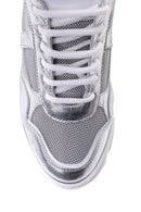 Kadın Gümüş Deri Sneaker | Derimod Kadın Gümüş Deri Sneaker | Derimod