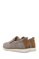 Erkek Vizon Nubuk Deri Casual Loafer | Derimod Erkek Vizon Nubuk Deri Casual Loafer | Derimod