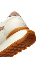 Kadın Bej Süet Detaylı Deri Sneaker | Derimod Kadın Bej Süet Detaylı Deri Sneaker | Derimod