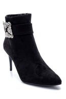Women's Accessory Detailed Thin Heeled Boots | Derimod Women's Accessory Detailed Thin Heeled Boots | Derimod