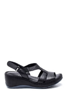 Women's Comfort Wedge Heel Leather Sandals | Derimod Women's Comfort Wedge Heel Leather Sandals | Derimod