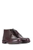 Lace-Up Men's Leather Boots | Derimod Lace-Up Men's Leather Boots | Derimod