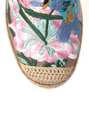 Embroidered Beige Women's Espadrille | Derimod Embroidered Beige Women's Espadrille | Derimod