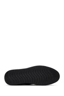 Woman Black Stone-Detail Wedge Heel Leather Comfort Shoes | Derimod Woman Black Stone-Detail Wedge Heel Leather Comfort Shoes | Derimod