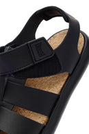 Camper Erkek Siyah Pelotas Flota Deri Sandalet | Derimod Camper Erkek Siyah Pelotas Flota Deri Sandalet | Derimod