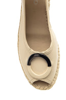 Kadın Dolgu Topuklu Burnu Açık Espadril Ayakkabı | Derimod Kadın Dolgu Topuklu Burnu Açık Espadril Ayakkabı | Derimod