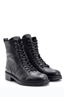 Women's Lace-Up Leather Boots | Derimod Women's Lace-Up Leather Boots | Derimod
