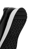 Erkek Siyah Kalın Tabanlı Deri Casual Sneaker | Derimod Erkek Siyah Kalın Tabanlı Deri Casual Sneaker | Derimod