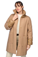 Geox Kadın Kahverengi W Dıamanta Uzun Palto | Derimod Geox Kadın Kahverengi W Dıamanta Uzun Palto | Derimod