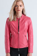 Malibuna Kadın Deri Ceket | Derimod Malibuna Kadın Deri Ceket | Derimod