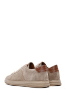 Men's Mink Lace-up Suede Leather Sneaker | Derimod Men's Mink Lace-up Suede Leather Sneaker | Derimod