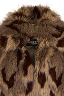 Nevada Kadın Kahverengi Oversize Kürklü Teddy Mont | Derimod Nevada Kadın Kahverengi Oversize Kürklü Teddy Mont | Derimod
