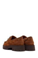 Woman Brown Lace-Up Thick-Soled Suede Casual Shoes | Derimod Woman Brown Lace-Up Thick-Soled Suede Casual Shoes | Derimod