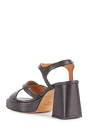 Geox Kadın Siyah Soledea Bilekten Bantlı Kalın Topuklu Deri Sandalet | Derimod Geox Kadın Siyah Soledea Bilekten Bantlı Kalın Topuklu Deri Sandalet | Derimod