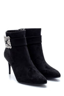 Women's Accessory Detailed Thin Heeled Boots | Derimod Women's Accessory Detailed Thin Heeled Boots | Derimod